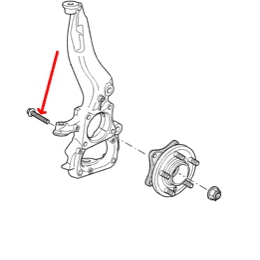 Land Rover hjulleje montage bolt for Discovery 3 & 4 samt Range Rover Sport frem til 2014