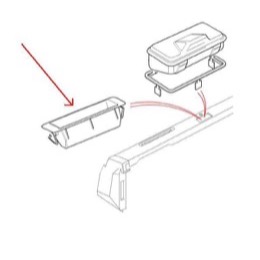 Land Rover møntbakke for Defender instrument bordet