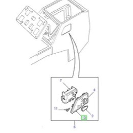 Land Rover betjenings panel for el-sæder i Discovery 2 modellen i venstre side