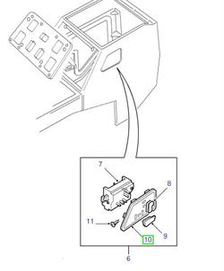 Land Rover betjenings panel for el-sæder i Discovery 2 modellen i højre side