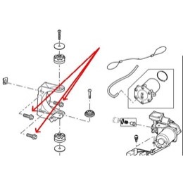 Land Rover flangebolt - M8x25 mm - bl.a. til luftkompressorophæng på Discovery 3 & 4 samt Range Rover Sport - FS108256