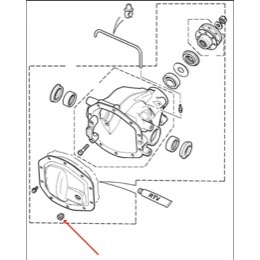 Land Rover differentiale olie påfyldningsprop for Freelander 1 modellen - FTC5431