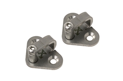 Land Rover dørlås anslagsplade sæt til fordøre og bagerste sidedøre på Defender - Model der ikke ødelægger tøj !