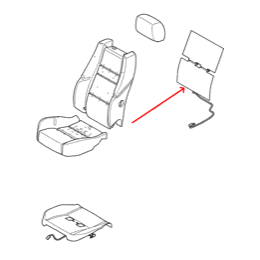 Land Rover sædevarme element for Freelander 1 sæderyg