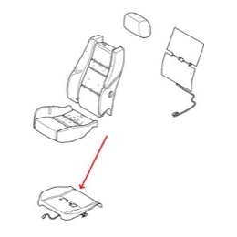 Land Rover sædevarme element for Discovery 3 - Sædebund 