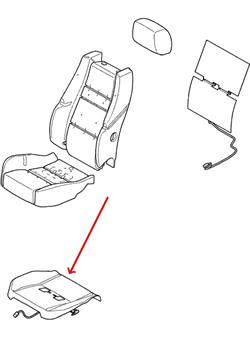 Land Rover sædevarme element for Range Rover Sport - Sædebund