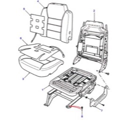 Land Rover sædevarme element for Discovery 2 - Sæderyg