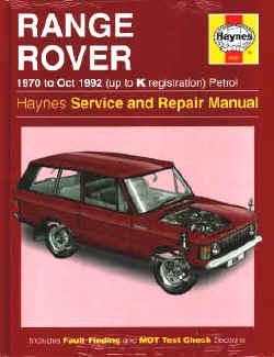 Land Rover værksteds manual for Range Rover Classic