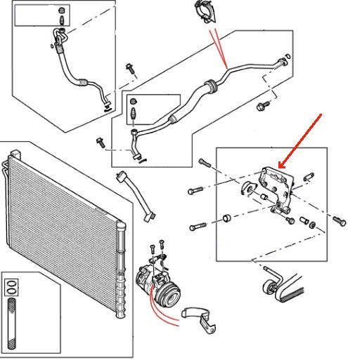 Land Rover aircondition remstrammer konsol for Range Rover TD6 (L322)