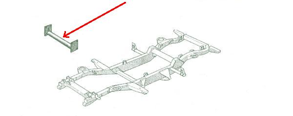 Land Rover chassisramme tværvange - KVB500060