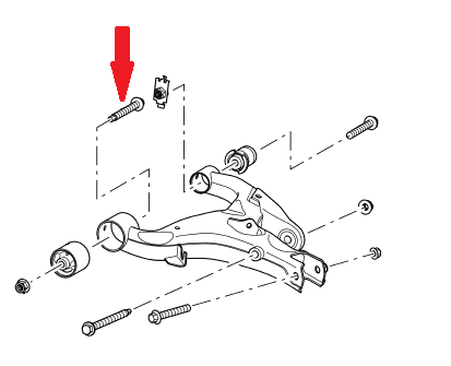 Land Rover bærearms bolt KYG000240