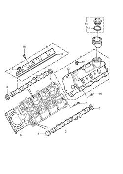 Land Rover topstykke strækbolt for Freelander 1 V6 motoren