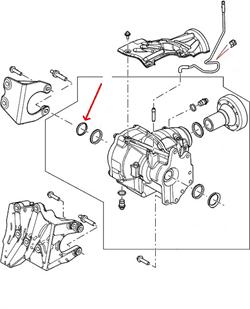 Land Rover differentiale pakdåse for Freelander 2 & Range Rover Evoque - forreste yderste højre