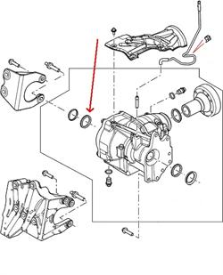 Land Rover differentiale pakdåse for Freelander 2 & Range Rover Evoque - forreste inderste højre