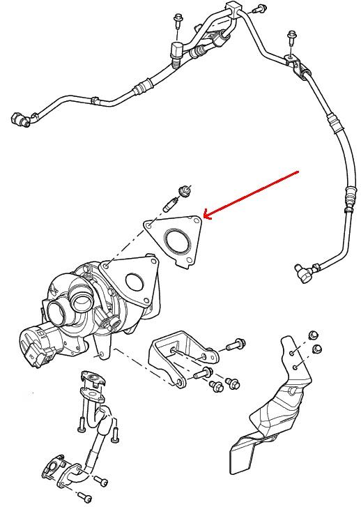 LAnd Rover TDV8 udstødnings manifold pakning