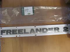 Land Rover Freelander 2 "FREELANDER 2" skilt til bagklappen
