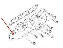 Land Rover Defender Td4 udstødningsmanifold