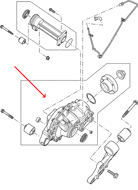 Land Rover forreste differentiale LR006011