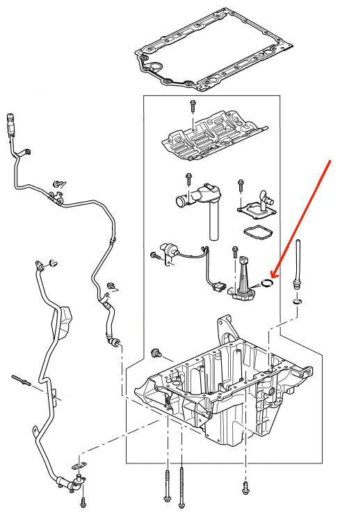 Land Rover olieniveauføler o-ring LR006867