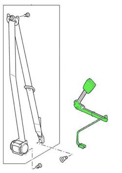 Land Rover sikkerhedssele selestrammer for Discovery 3, Discovery 4 & Range Rover Sport - Højre side