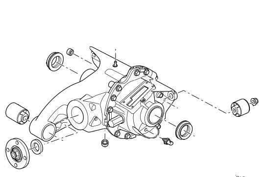 Land Rover differentiale for Discovery 3 & Range Rover Sport 4,4 V8 og 4,0 V6 benzin - LR009440-TVK500260 