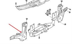 Land Rover forlygte montagebeslag for Range Rover L322 (2010-2012) - Højre side