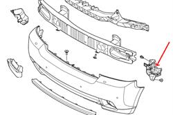 Land Rover forskærm montagebeslag for Range Rover L322 (2010-2012) - Venstre side