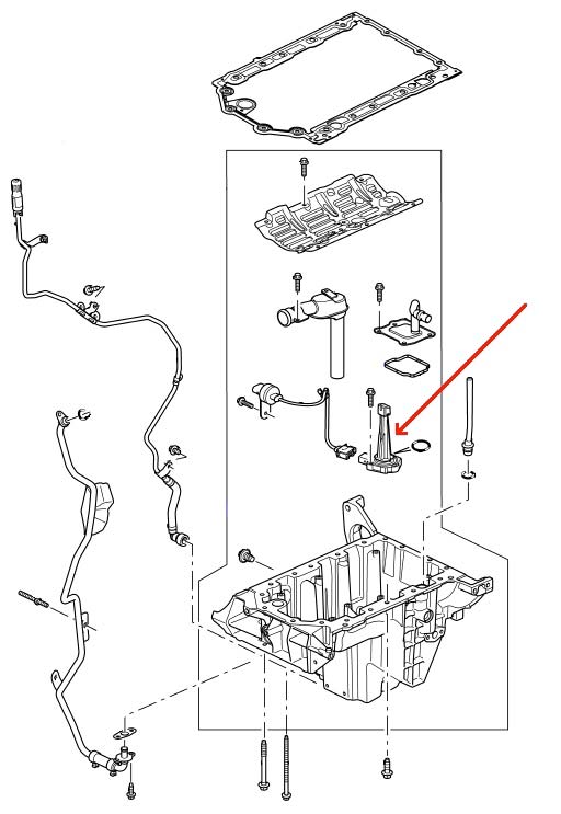 Land Rover olieniveau føler LR012640