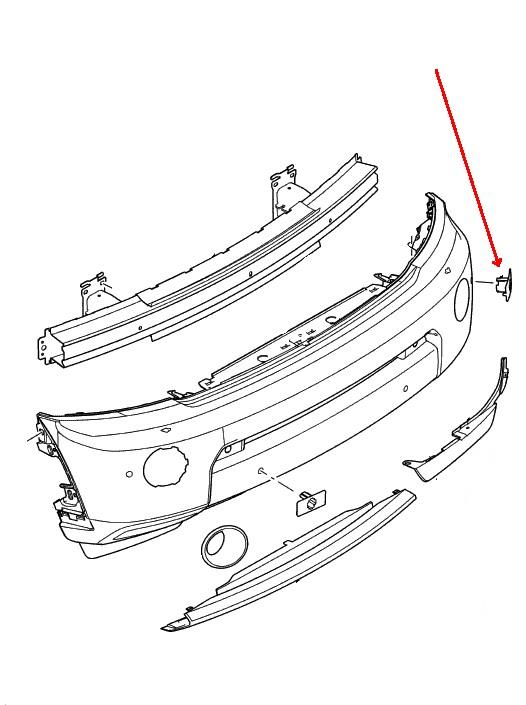 Land Rover parkerings sensor holder for Discovery 4