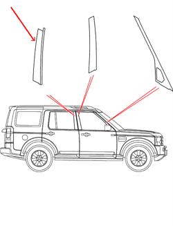 Land Rover C-stolpe trim til Discovery 3 & 4 - Højre side