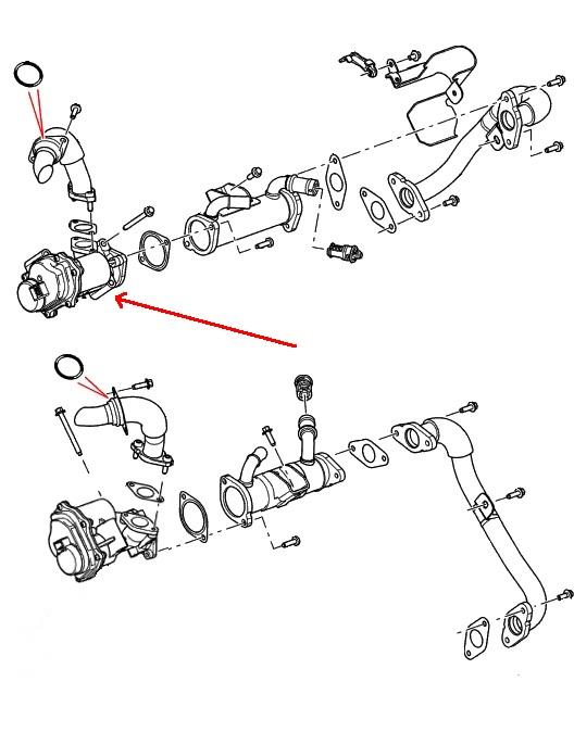 Land Rover EGR ventil for 3,6 TDV8 motoren LR018321