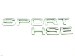 Land Rover "SPORT HSE" skilt for Range Rover Sport bagklap