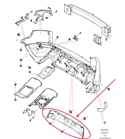 Land Rover varme skjold til bagkofanger 