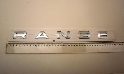 Land Rover "RANGE" logo til bagklap på Range Rover Sport