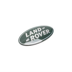 Land Rover grønt Land Rover logo med sølvskrift