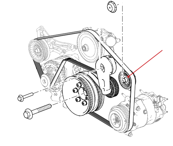 Land Rover remhjul til 5,0 V8 Supercharged, 5,0 V8 NA motorerne og 3,0 V6 - Ø 70 mm remhjul