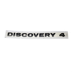 Land Rover Discovery 4 skilt med Blank sorte forhøjede bogstaver beregnet for Discovery 4 modellen