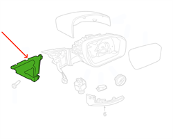 Land Rover sidespejl skum isolering - Højre side til Range Rover Sport L494 (2014 og frem)