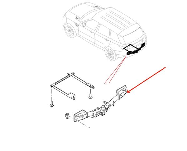 Range Rover Sport trailer - Rover reservedelsnummer LR052881