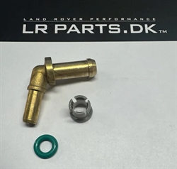 Land Rover kølerslange tilslutning til vandpumpe til 5,0 V8 og 3,0 V6 benzin - Forstærket version i messing