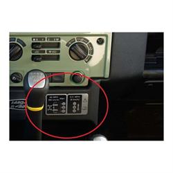 Land Rover Defender skilt til Transfer gearkassen - Støbt aluminiums badge - Lille udgave til instrumentbord - Heritage Badge