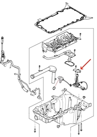 Land Rover olieniveau føler beslag LR086422