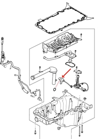 Land Rover olieniveau føler ledningsnet LR088999