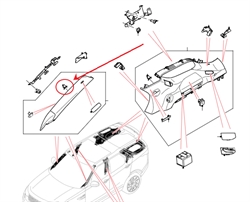 Land Rover clips til dørbeklædning