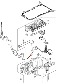 Land Rover olieniveauføler o-ring LR096214