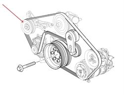 Land Rover remhjul til 5,0 V8 Supercharged, 5,0 V8 NA motorerne - Ø 90 mm remhjul