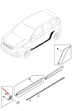 Land Rover forskærm panel til Range Rover Velar - Højre forskærm