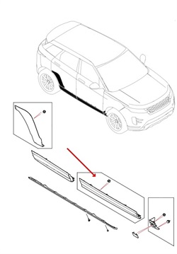 Land Rover fordør panel til New Range Rover Evoque - Højre fordør