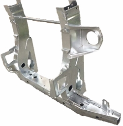 Land Rover Defender 90" Td5 & Puma chassis reparations tværvange med langsgående chassis dele - Galvaniseret