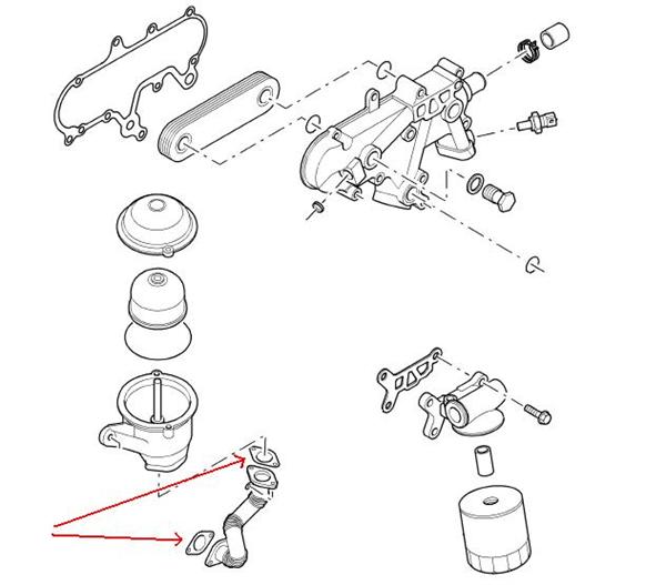 Land Rover Td5 oliefilter pakning LRJ100000